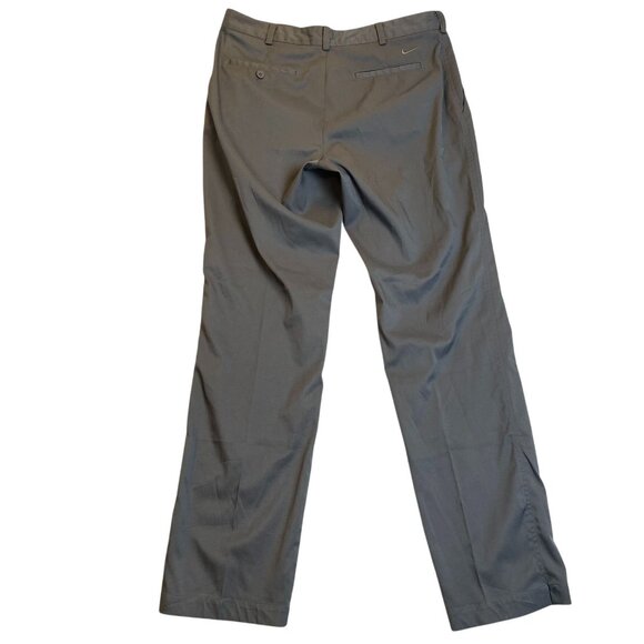 Nike Golf Mens Pants 34x34 Dri-Fit Gray Flat Front Lightweight Casual - Picture 2 of 10